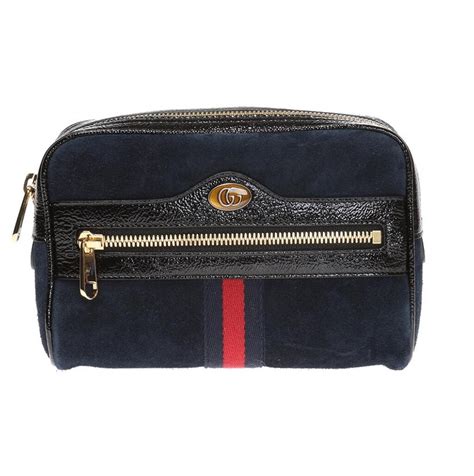 517076 gucci|Gucci Navy Ophidia Sue Belt Bag, Brand Size 85 CM 517076.